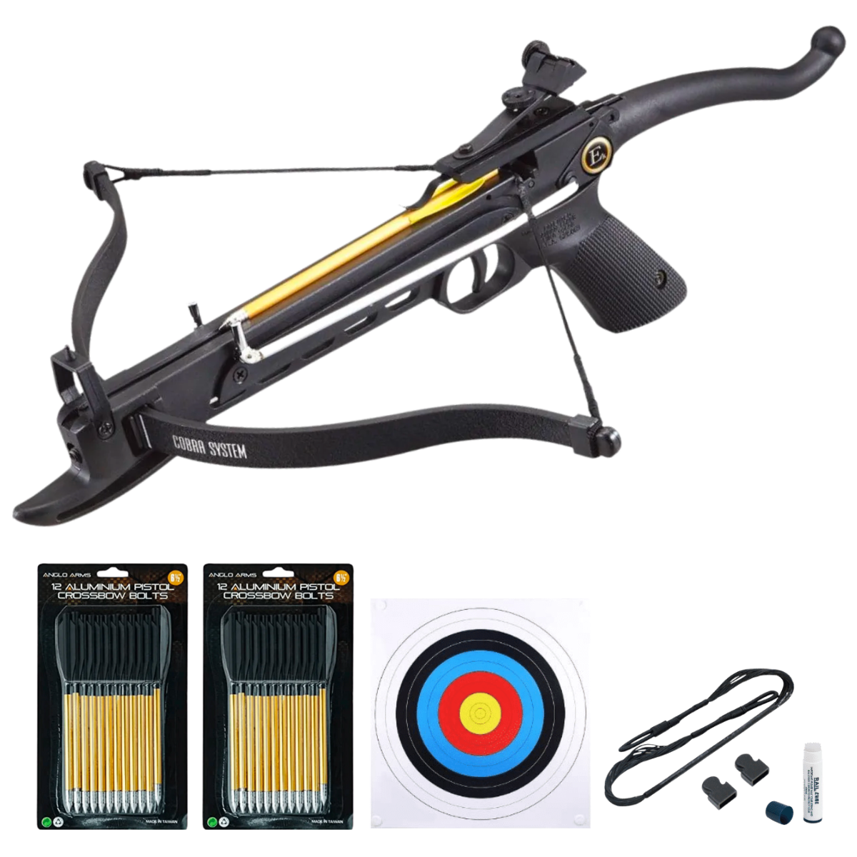EK Archery Cobra 80lbs Composite Pistol Crossbow Bundle