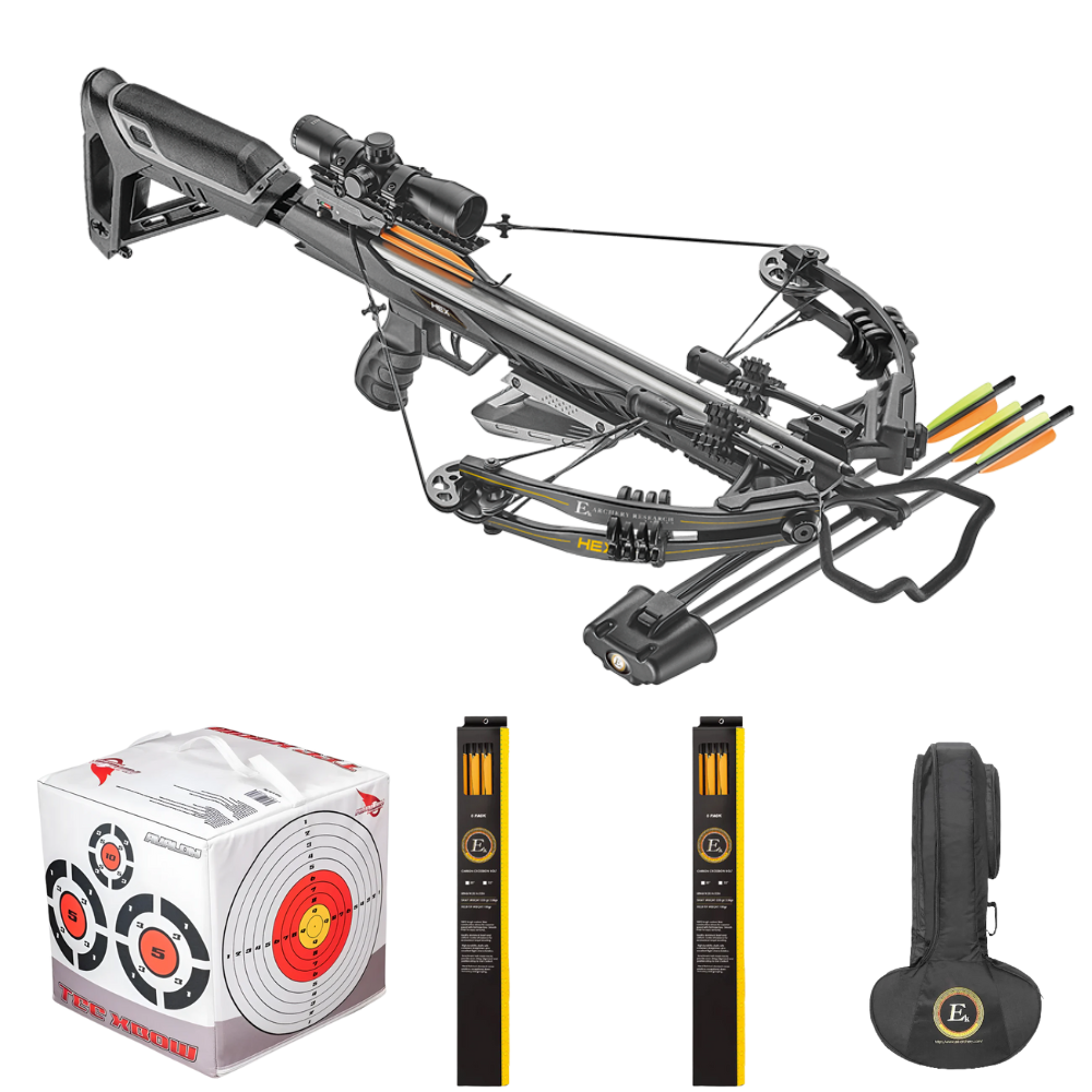 EK Archery Hex 400 Black Crossbow Bundle