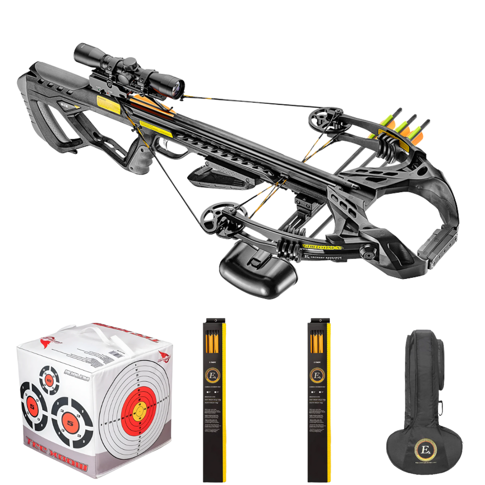 EK Archery Guillotine-X+ Black Compound Crossbow Bundle