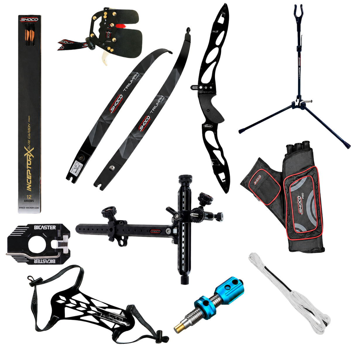 Shocq Archery Recurve Bow Kit ILF Intermediate+