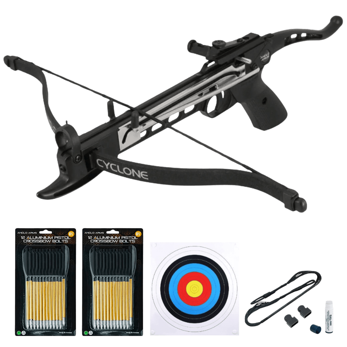 Anglo Arms Cyclone 80lbs Aluminium Pistol Crossbow Bundle