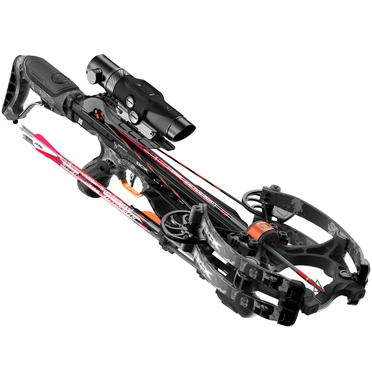 Barnett Hyper Raptor BCX BUK Ops X-Factor Scope Compound Crossbow Package 425fps