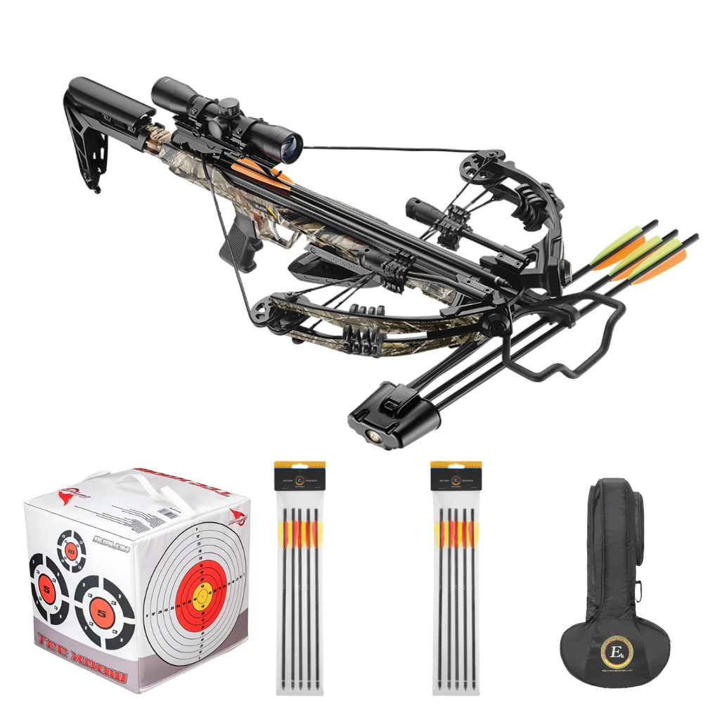 EK Archery Blade+ Camo Compound Crossbow Bundle