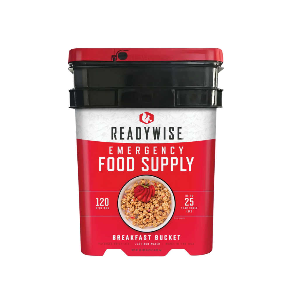 Freeze-Dried Emergency Food Supply Breakfast Variety Pack - 120 Servings