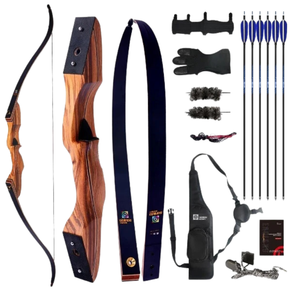 Sanlida Eagle X9 58" Recurve Bow Package RH 45lbs