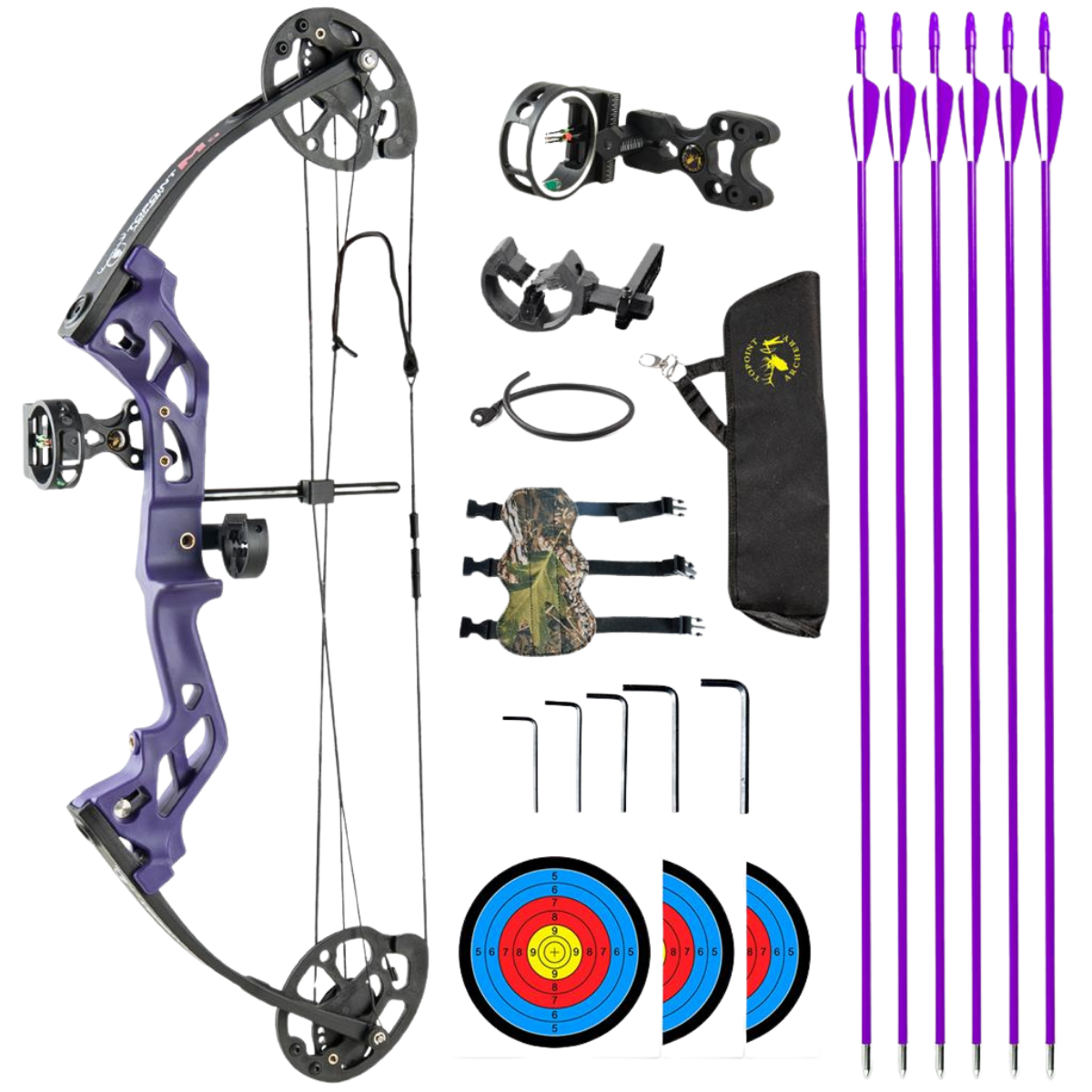 Topoint Archery Compound Youth Bow Package M3