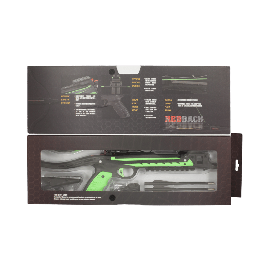 Hori-Zone Redback RTS Pistol Crossbow 80lb - Green/Black