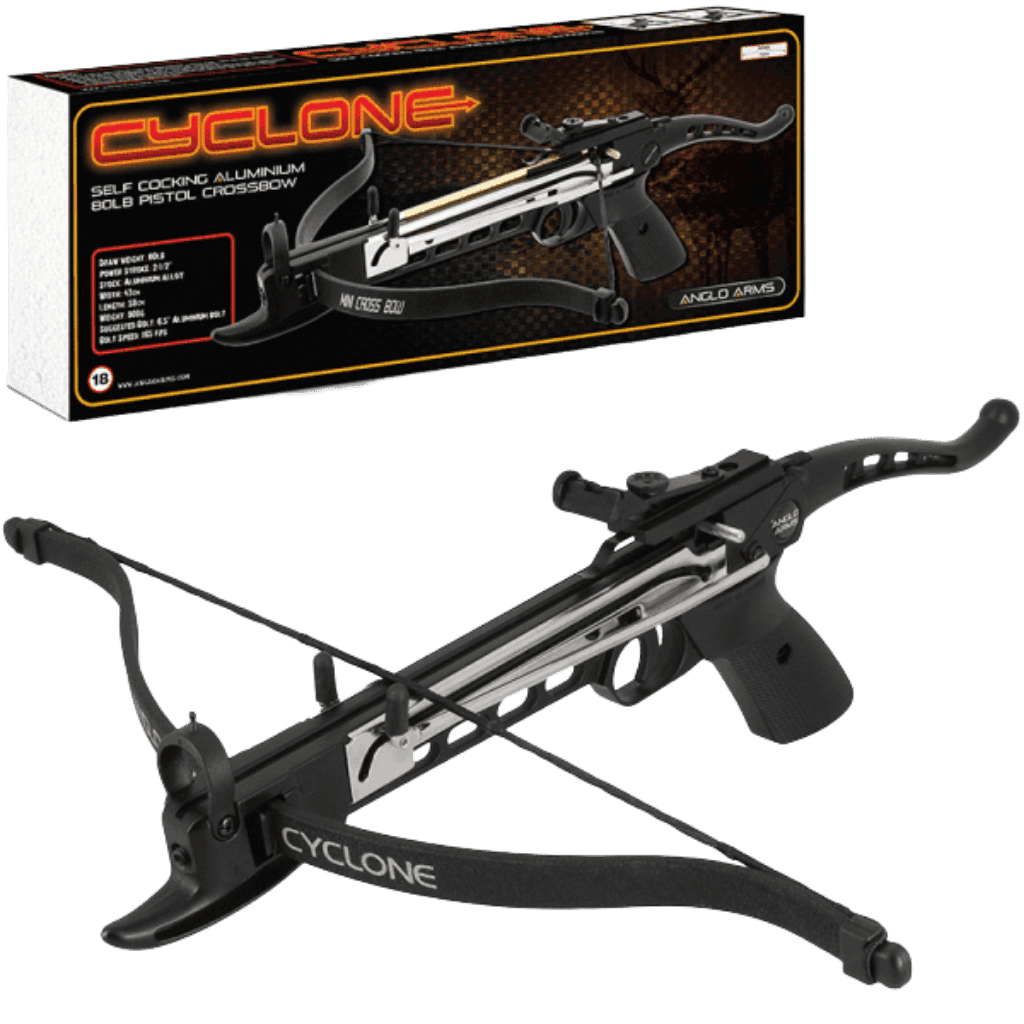 Anglo Arms Cyclone 80lbs Self Cocking Aluminium Pistol Crossbow Kit