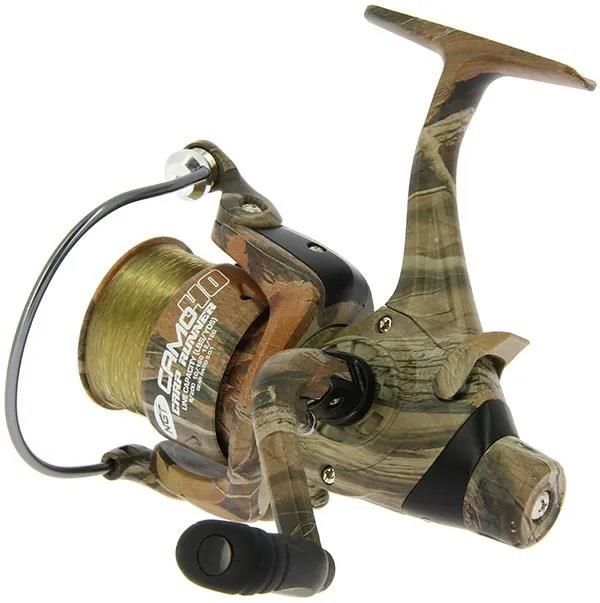 Angling Pursuits - Camo 60 Carp Runner Reel – 3BB with 12lb Line and Spare Spool